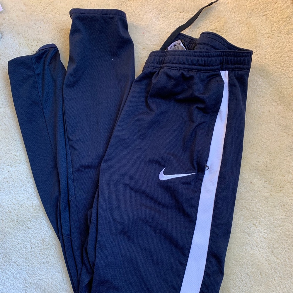 Navy blue Nike training pants